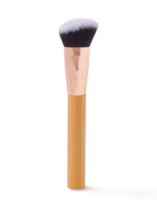 concealer paw brush - angled for seamless application