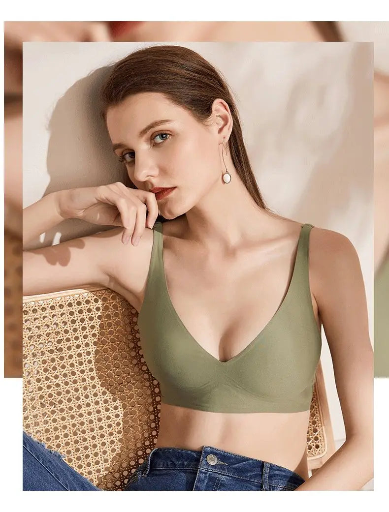 Women Wirefree Bras for Women Full Coverage No Underwire Everyday Bras Comfortable Wireless Padded Bras