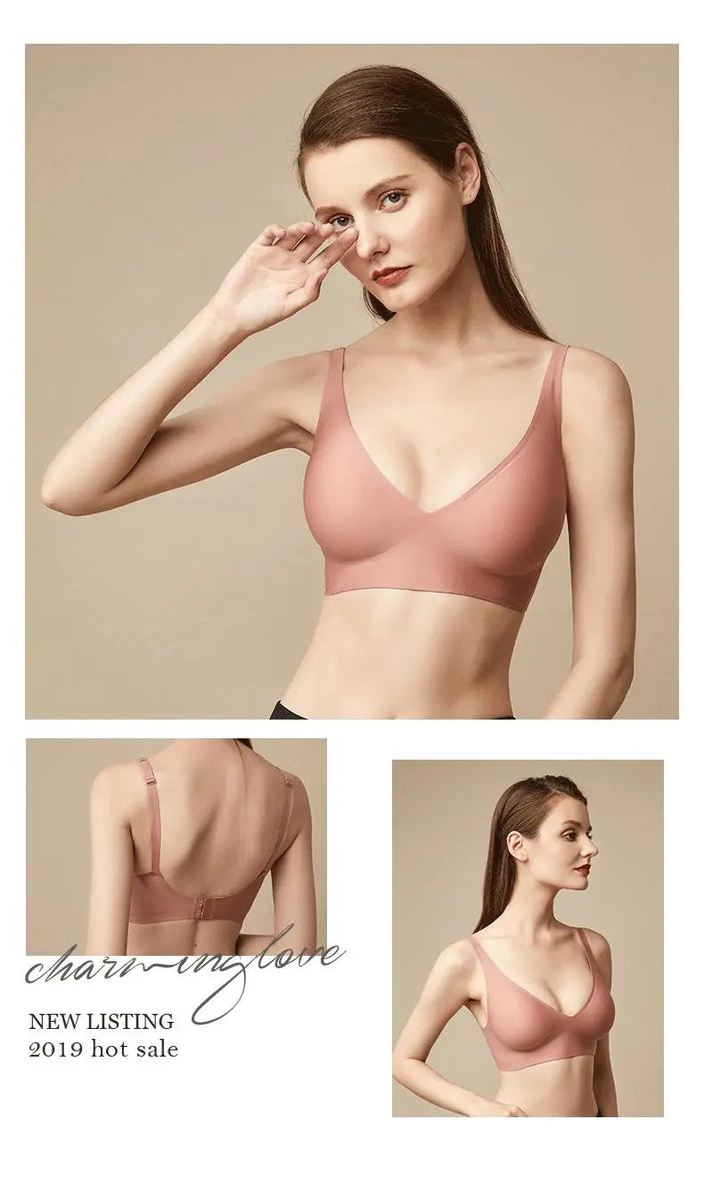 Women Wirefree Bras for Women Full Coverage No Underwire Everyday Bras Comfortable Wireless Padded Bras