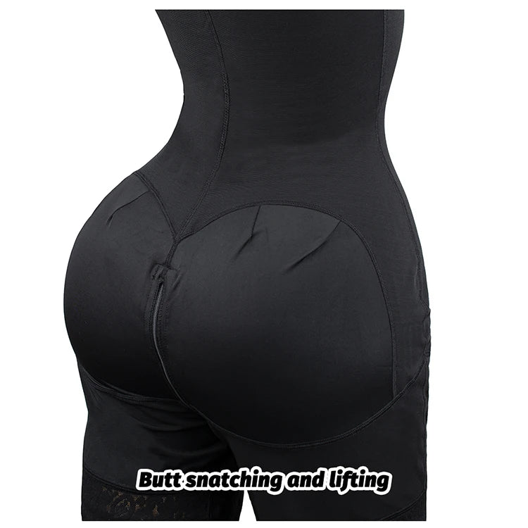Women’s YIANNA Fajas Colombianas shapewear  Tummy Control Butt Lifter Shaper with Zipper Crotch detachable shoulder strap