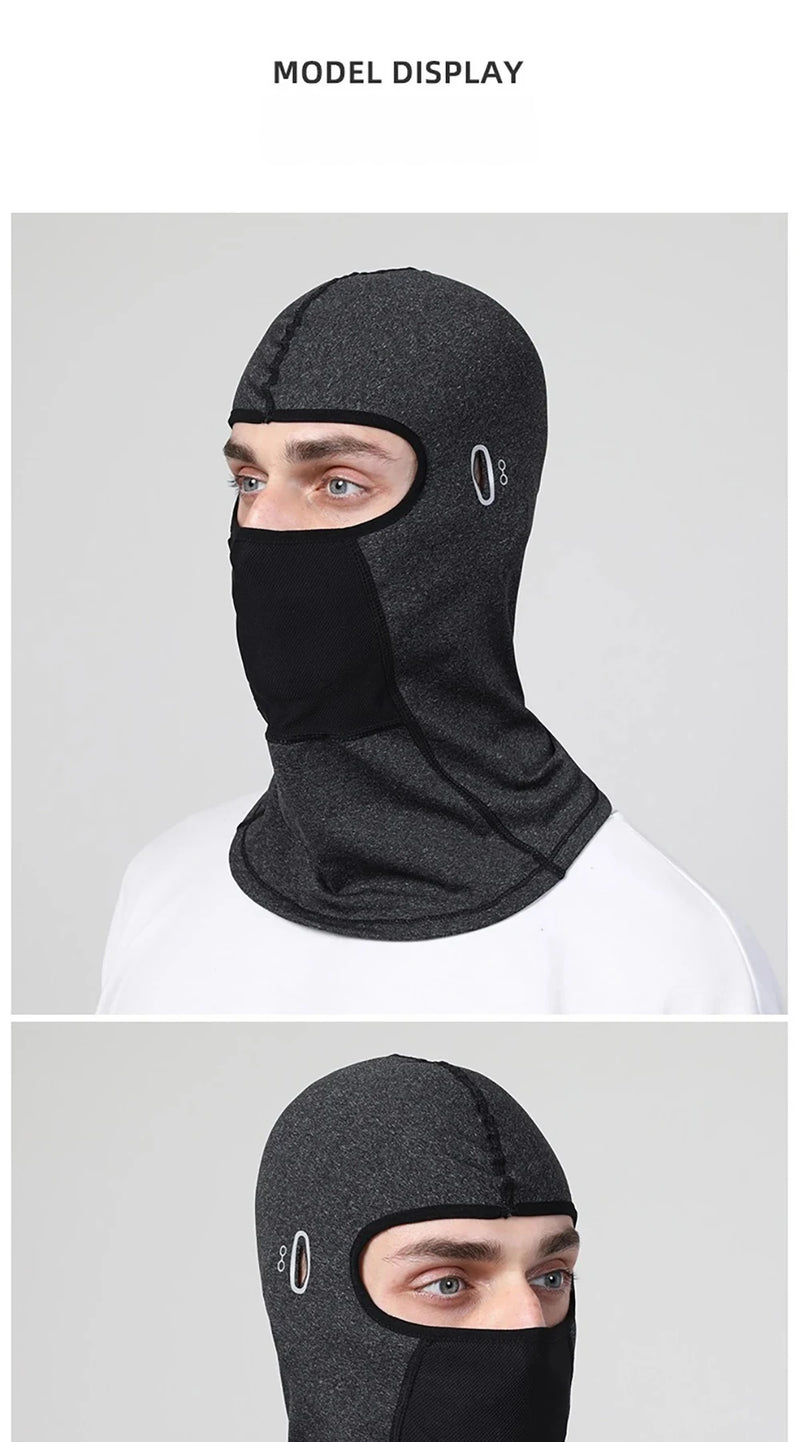Cycling Balaclava Outdoor Riding Warm Motorcycle Helmet Breathable Ice Windproof Scarf Cold Protection Face Ski Mask Winter