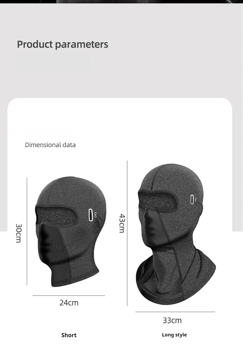 Cycling Balaclava Outdoor Riding Warm Motorcycle Helmet Breathable Ice Windproof Scarf Cold Protection Face Ski Mask Winter