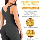 Women's shaping girdle with abdominal control, full body shaper that lifts the buttocks and has a zipper at the crotch